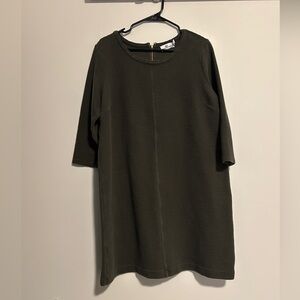 Vineyard Vines Dark Green Ribbed Dress - Loose Fitting - Size L - Preppy